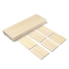 2-Slot Wooden Earring Display Card Stands EDIS-R027-01A-02-3