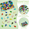 150Pcs 15 Colors Opaque Acrylic Pendants PALLOY-UN00013-5