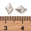 925 Sterling Silver Micro Pave Clear Cubic Zirconia Slide Charms STER-P061-02A-P-3