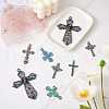 12Pcs 6 Styles Plated Alloy Pendants FIND-TA0001-44-15
