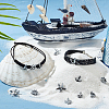 SUNNYCLUE 40Pcs 4 Styles Marine Theme Alloy Rhinestone Slide Charms FIND-SC0010-37-4