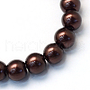 Baking Painted Pearlized Glass Pearl Round Bead Strands X-HY-Q003-10mm-40-2