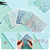 AHADERMAKER 10 Sheets 5 Colors Self Adhesive Acrylic Faux Pearl stickers DIY-GA0004-51-4