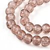 Crackle Glass Beads Strands X-CCG-Q001-6mm-07-3