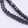 Electroplate Glass Bead Strands EGLA-R080-2mm-09-1