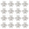 Fingerinspire 12Pcs Bees Alloy Brooches for Backpack Clothes JEWB-CA0001-53P-1