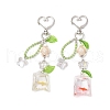 Resin Goldfish Bag & Synthetic Turquoise Tortoise Pendant Decorations HJEW-JM03054-2