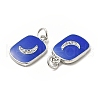 Brass Micro Pave Cubic Zirconia Pendants KK-E068-VB439-1-3