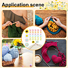  Sunflower Silicone Knitting Needle Point Protectors DIY-NB0010-91-6