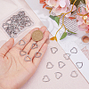 DICOSMETIC 50Pcs 304 Stainless Steel Linking Rings STAS-DC0016-05-3