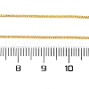 Adjustable Electroplate Brass Venetian Chain Necklaces X-MAK-L028-02G-3