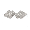 Non-Tarnish 201 Stainless Steel Pendants STAS-J401-VC748-3