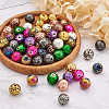 Craftdady 120Pcs 12 Style Electroplated Natural Lava Rock Beads Strands G-CD0001-01B-6