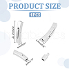 Unicraftale 4Pcs 316 Stainless Steel Bayonet Clasps STAS-UN0060-62-3