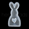 Rabbit Shape DIY Display Decoration Silhouette Silicone Molds DIY-K073-08C-4