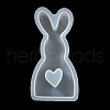 Rabbit Shape DIY Display Decoration Silicone Molds DIY-K073-08C-4