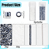 SUNNYCLUE 60G 2 Style Cylinder Seed Beads SEED-SC0001-26-2