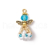 Faceted Glass Pendants PALLOY-MZ00586-05-1