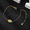 S925 Sterling Silver Link & Charm Bracelets for Women BJEW-K276-01G-3