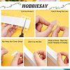 HOBBIESAY 300Pcs Transparent PVC Self Adhesive Hang Tabs CDIS-HY0001-01-4