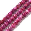 Natural Dyed White Jade Beads Strands G-M402-C03-01-2