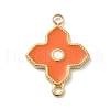 304 Stainless Steel Enamel Connector Charms STAS-L283-35G-2