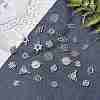 Tibetan Style Alloy Links TIBEP-PH0004-76-WH-4