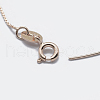 925 Sterling Silver Box Chain Necklaces STER-F039-40cm-05RG-2