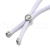 Twisted Nylon Cord Silder Bracelets DIY-B066-03P-23-3