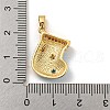 Christmas Brass Micro Pave Cubic Zirconia Pendant KK-H468-02B-02G-3