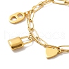 Ion Plating(IP) 304 Stainless Steel Chain Multi-Strand Bracelet BJEW-P272-06G-2