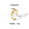 Stainless Steel Cuff Open Rings for Women GR5544-7-2