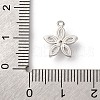 Brass Micro Pave Cubic Zirconia Charms KK-D371-04F-P-3