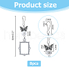Unicraftale 2 Sets Tibetan Style Alloy Butterfly & Painting Frame Pendant Decorations HJEW-UN0001-15-2