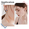 Beebeecraft 10Pcs 925 Sterling Silver Round Flat Pad Stud Earring Findings DIY-BBC0001-80-6
