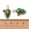 Brass Enamel Pendants FIND-C065-19P-3