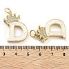 Brass Micro Pave Clear Cubic Zirconia Pendants KK-G498-01D-02-3
