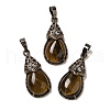 Natural Tiger Eye Pendants G-H065-01R-16-1