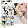 SUNNYCLUE 5 Styles Infantile Autism Theme Silicone Focal Beads SIL-SC0002-41-5