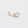 Brass Micro Pave Cubic Zirconia Pendants INS-PW0002-07E-1