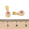 925 Sterling Silver Micro Pave Cubic Zirconia Ice Pick Pinch Bails STER-B004-01G-3
