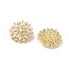 Brass Micro Pave Cubic Zirconia Pendants KK-K293-66G-2