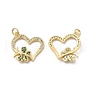Brass Micro Pave Cubic Zirconia Pendants KK-E068-VB194-1