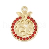 Alloy Micro Pave Rhinestone Pendants FIND-K020-12G-1