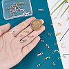 Unicraftale 20Pcs 4 Colors Brass Fold Over Clasps KK-UN0003-10A-2