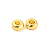 Brass Flat Round Spacer Beads KK-M085-19G-NR-4