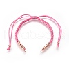 Nylon Cord Braided Bead Bracelets Making BJEW-F360-FRG01-1