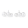 Rack Plating Brass Stud Earrings for Women KK-Z038-12P-1