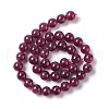 Natural White Jade Imitation Garnet Beads Strands G-I334-02C-2