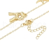 Bohemian Summer Beach Style 18K Gold Plated Shell Shape Initial Pendant Necklaces IL8059-18-3